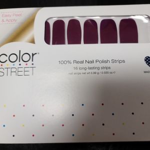 Color Street Nail Strips Aberdeen Aubergine - Red